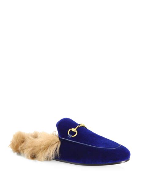 gucci mules worth it|Gucci velvet mules with fur.